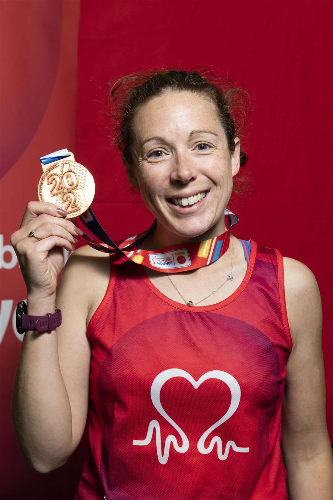 Ruth Pirie commpleted the London Marathon as part of the BHF fundraising team