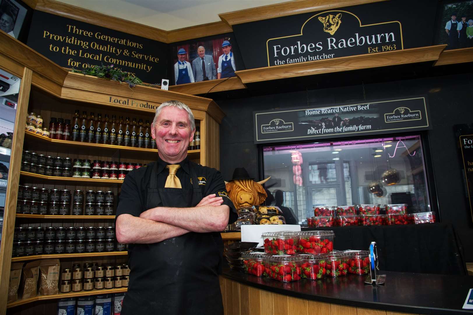 Charles Raeburn of Forbes Raeburn Butchers is delighted to be part of Fiver Fest. Pictures: Becky Saunderson.