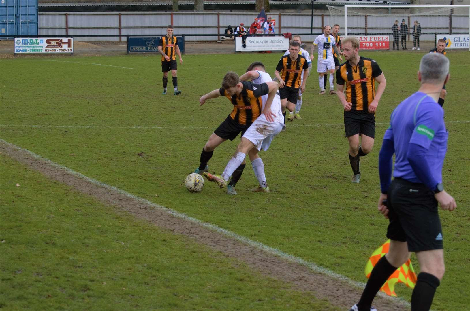 Huntly tied it up late on with a late strike by Andy Hunter on Saturday.  Photo: Derek Lowe