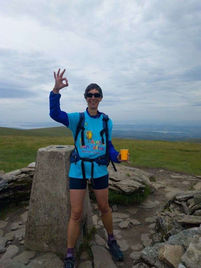 She finished her attempt on the Archies on Ben Wyvis on July 8.