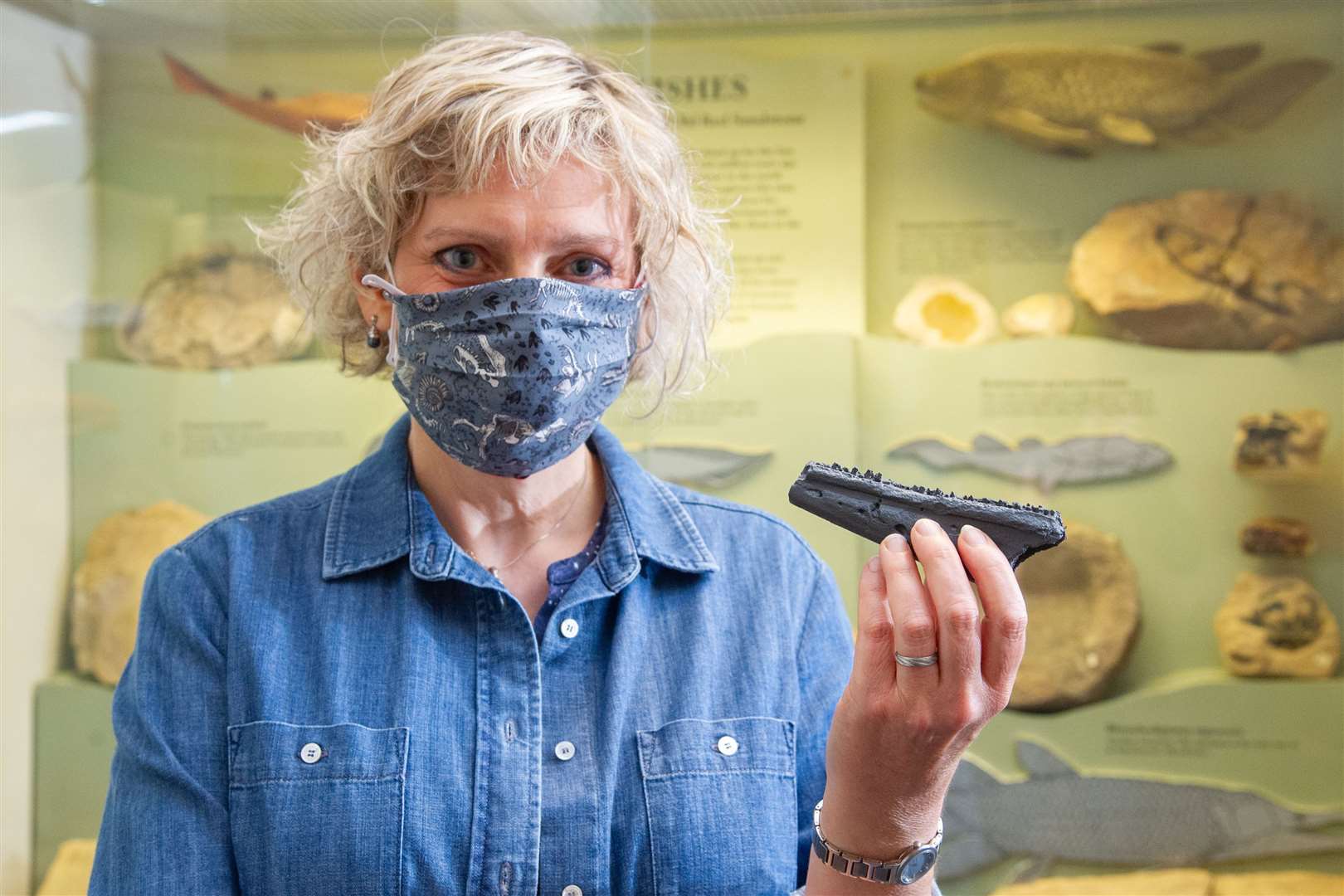 Geologist and Elgin Museum volunteer Dr Alison Wright. Picture: Daniel Forsyth.