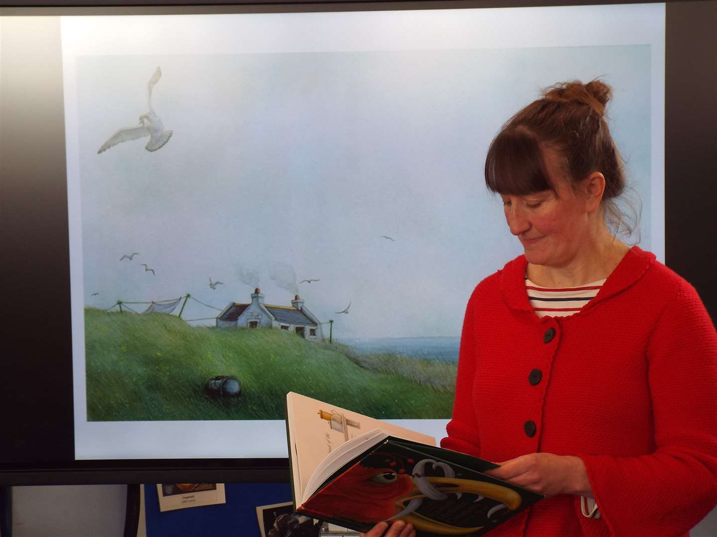 Illustrator Kate Leiper gave a talk to pupils at Keith Grammar School recently.