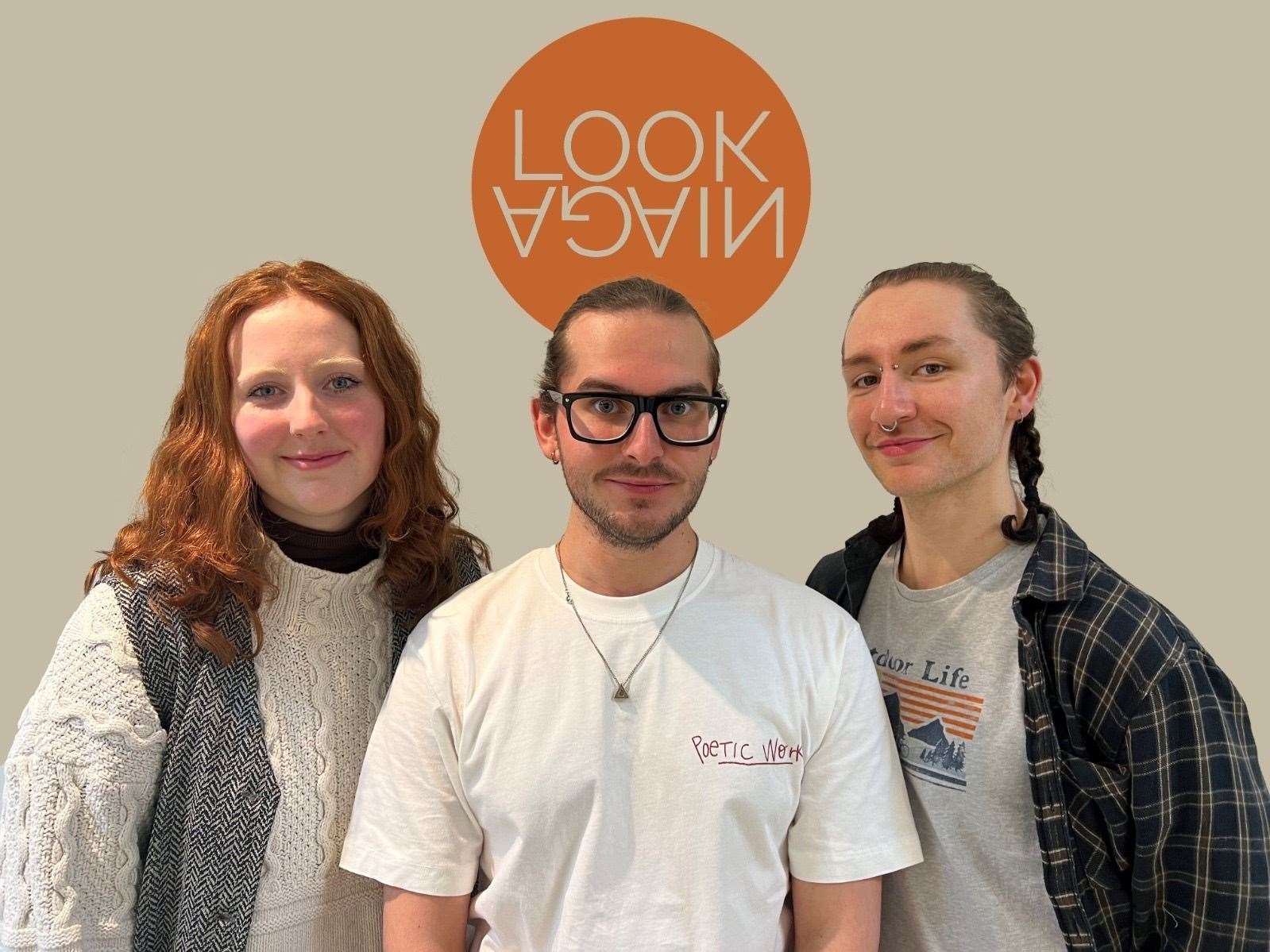 Gray’s alumnae and former Artist in Residence, Claudia Sneddon; Bart Grabski from Look Again; and Joe Morris, also a Gray’s alumnae and former Artist in Residence.