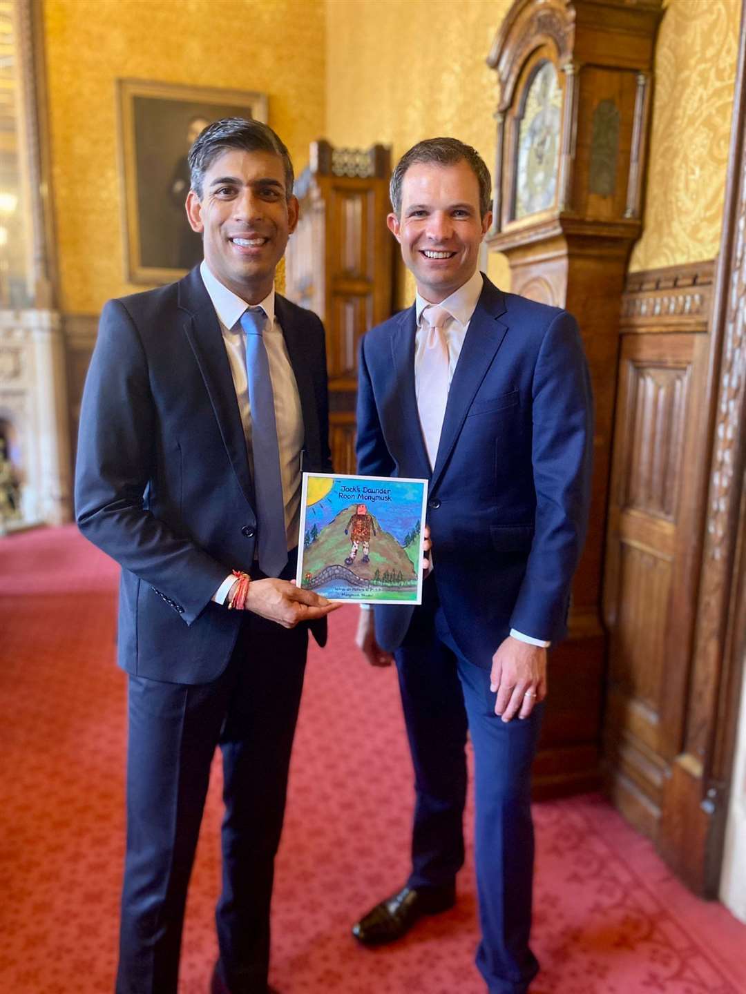 Prime Minister Rishi Sunak was presented with the book by MP Andrew Bowie