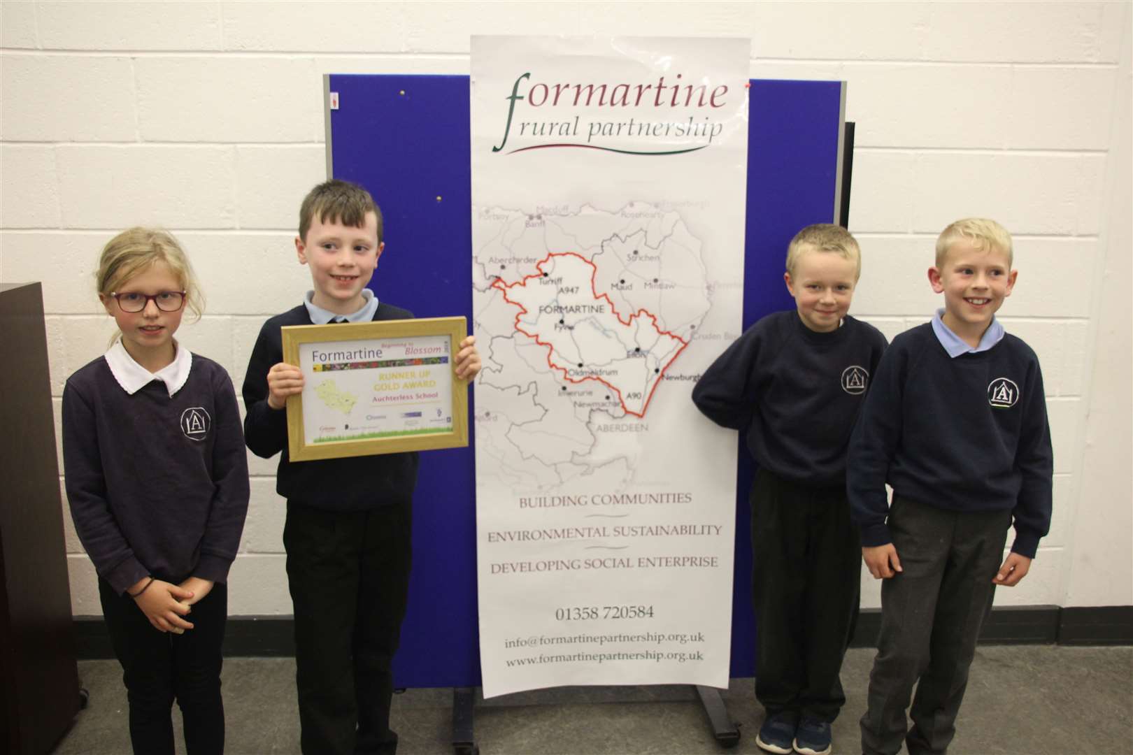 Auchterless Primary School took the runners up spot.