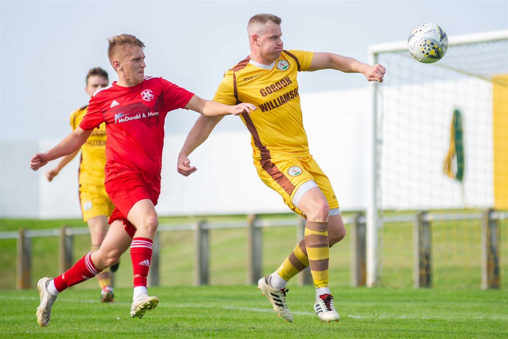 Ryan Sewell had caught the eye with his midfield displays for Lossiemouth - now he is moving to Huntly. Picture: Daniel Forsyth..