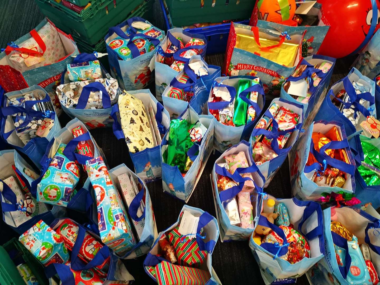 Funds helped to create 13 food hampers and provide gifts for 35 children.