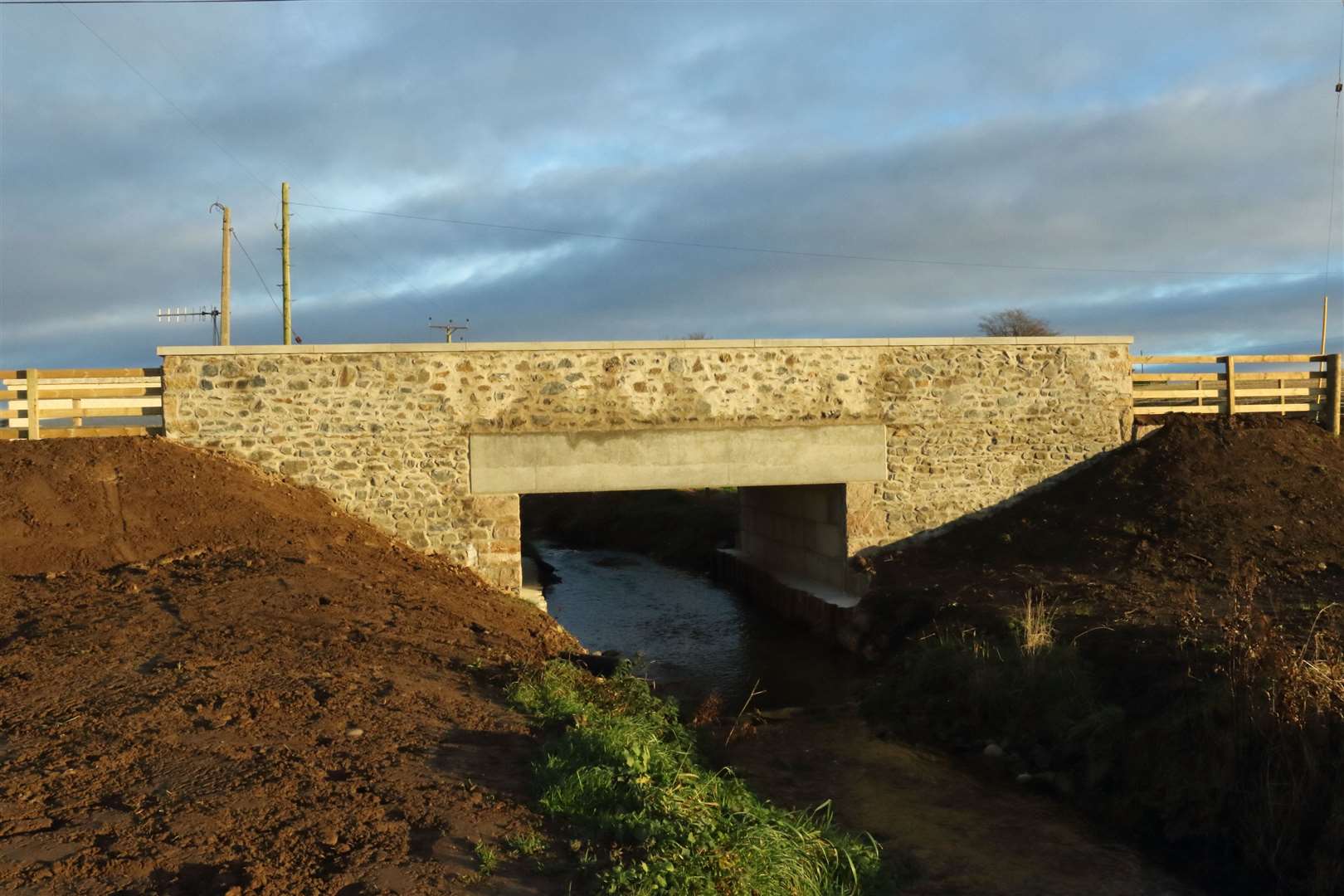 The newly constructed Bridge of Fortrie has opened for traffic. Picture: David Porter