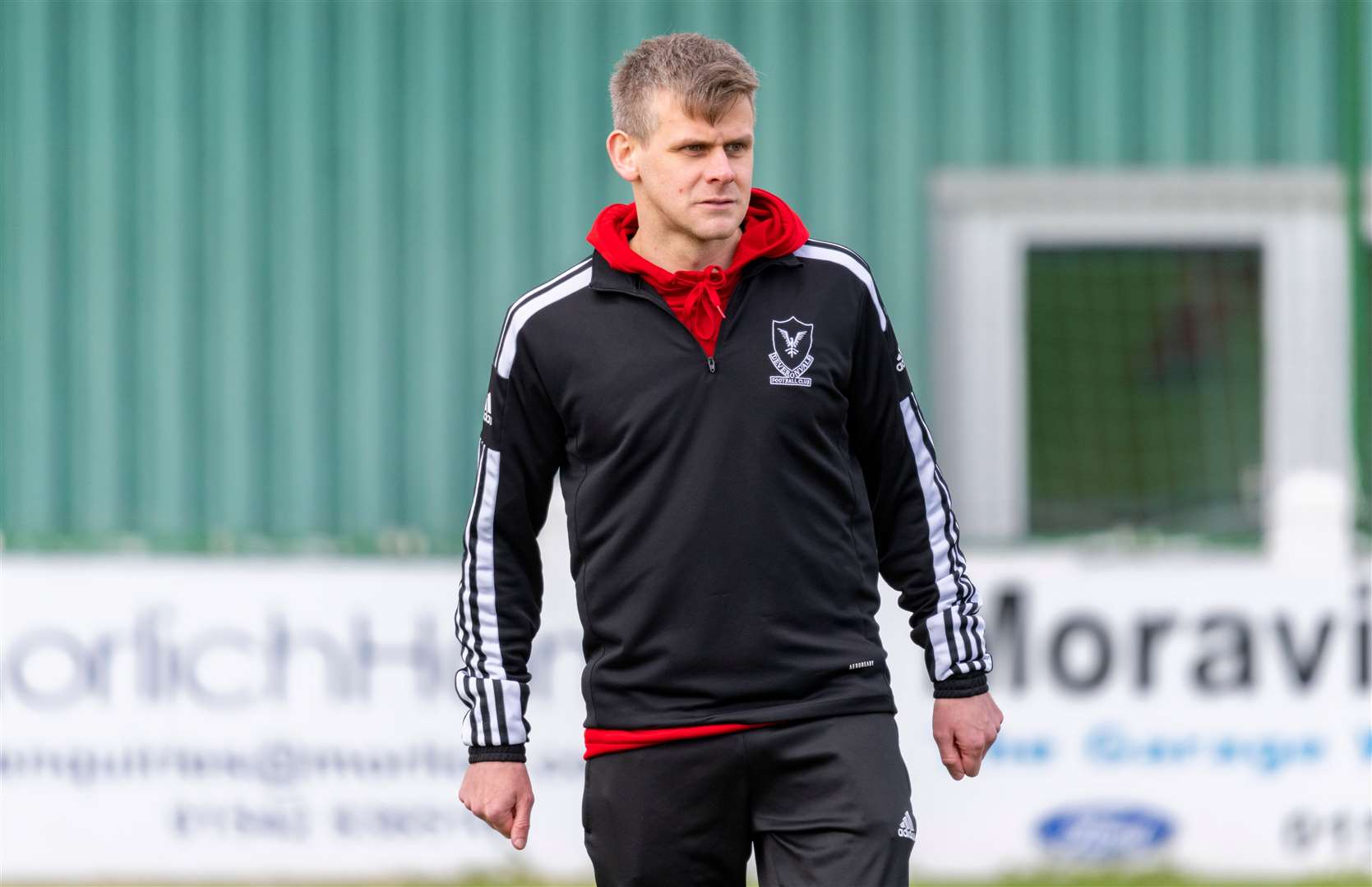 Deveronvale's manager, Grant Noble.Buckie Thistle F.C. (6) v Deveronvale F.C. (1) at Victoria Park, Buckie, Highland Football League.Picture: Beth Taylor