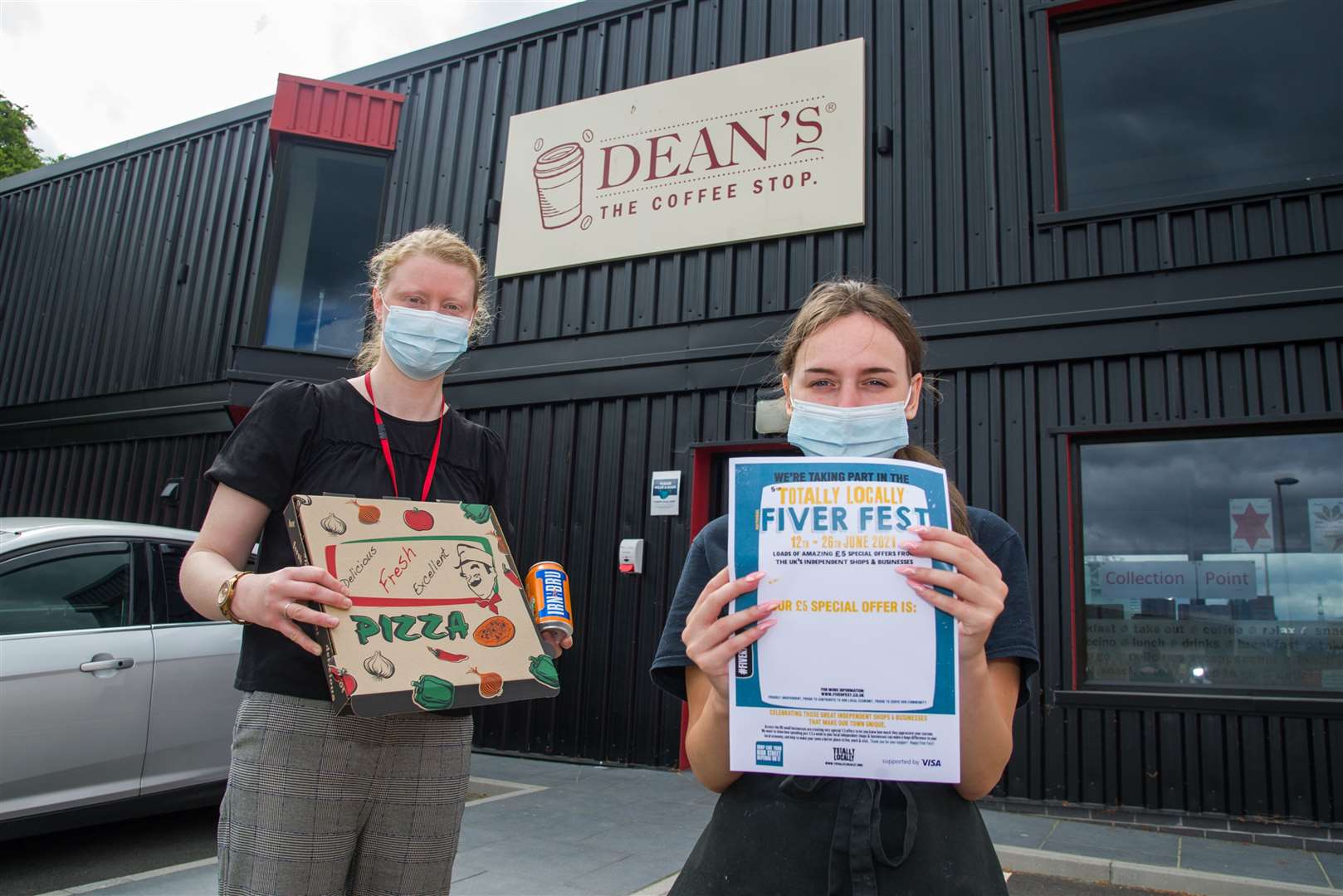 Leanne Keir, left and Deimante Daugintyte at Dean's Coffee Stop. Pictures: Becky Saunderson.