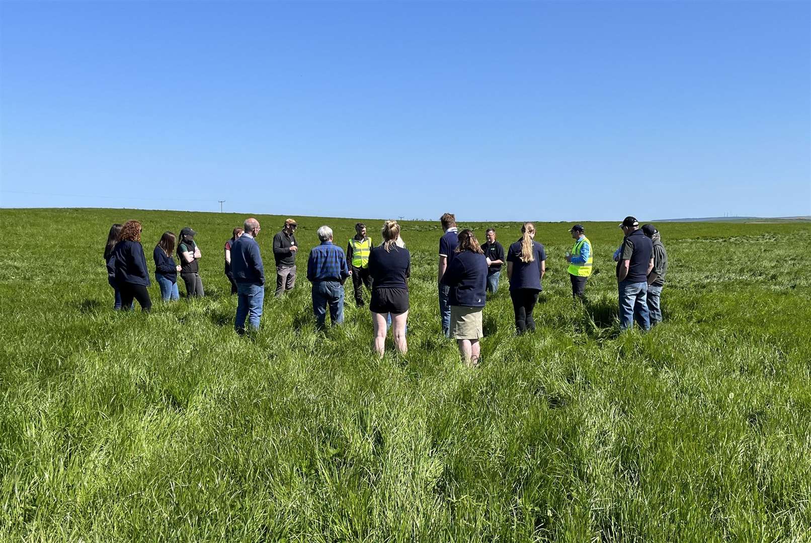 Monitor Farmer Bruce Irvine and meeting attendees discuss silage, grass leys and drought issues.