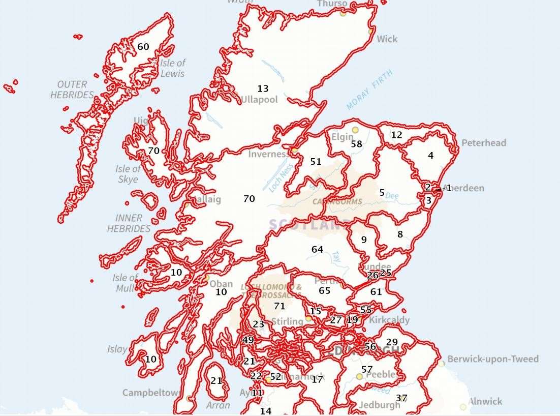 The second round of public consultation on Scottish Parliamentary area boundaries has opened seeking further views on changes.