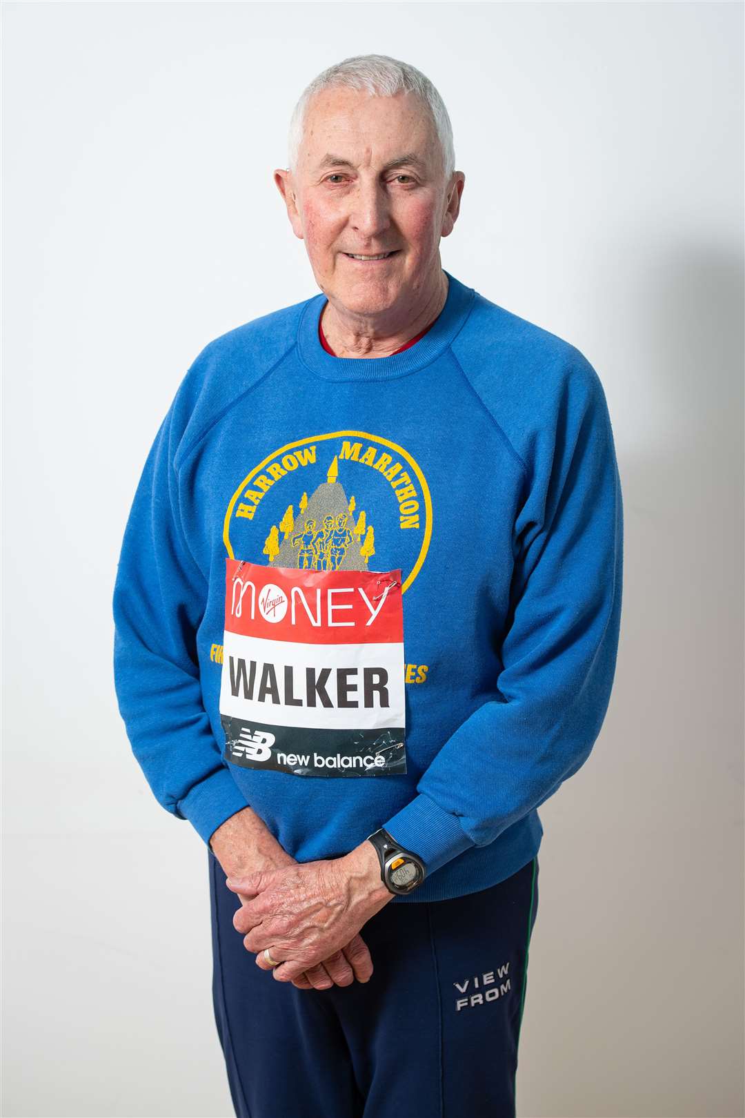David Walker, 75, is hoping to run with his four grandchildren near his home at Chesham, Buckinghamshire (Dominic Lipinski/PA)