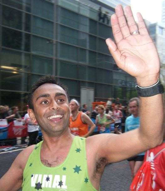 Vimal Raghwani started running again after an eight-year gap (Vimal Raghwani/Macmillan/PA)