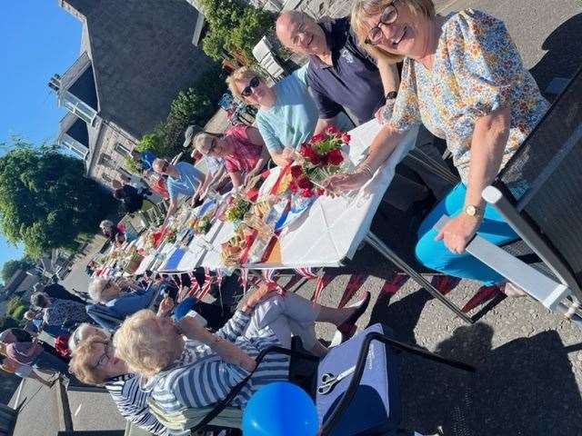 Cuninghill Road party in Inverurie. Picture: Stella Angus