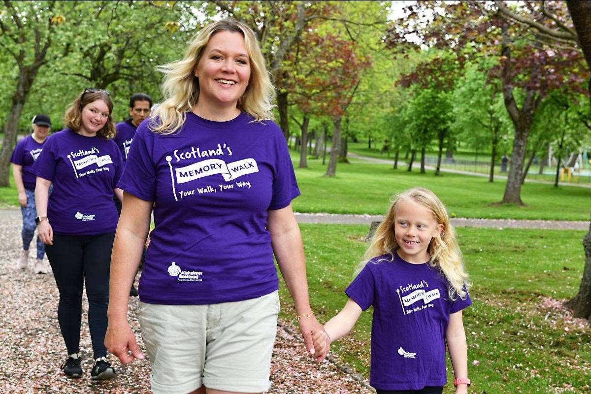 Alzheimer Scotland’s Memory Walk is taking place over three days this year.