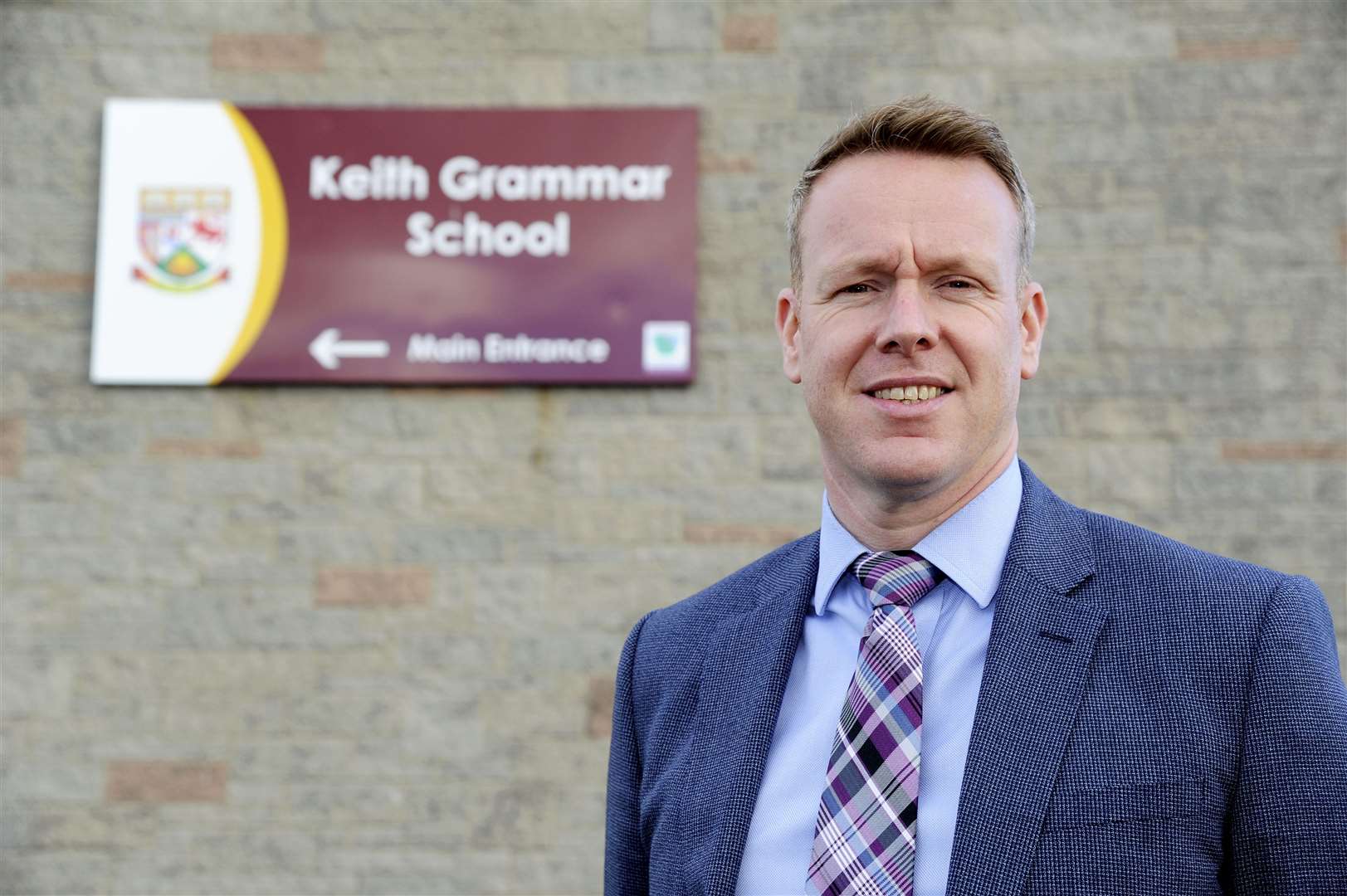 Alan Bruce is the new head teacher at Keith Grammar School. Picture: Eric Cormack