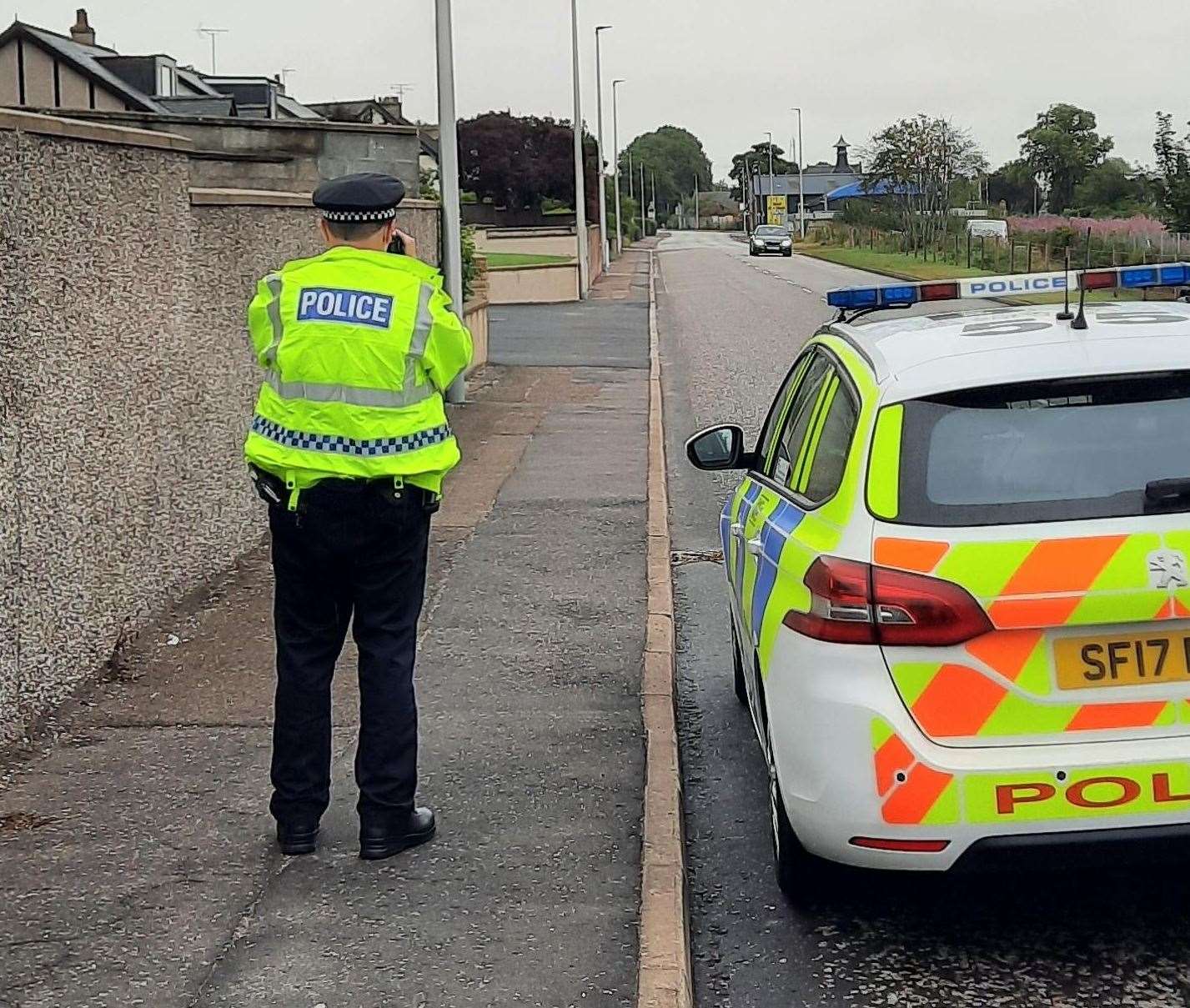 Patrols have been undertaken in Elgin to deal with anti-social driving