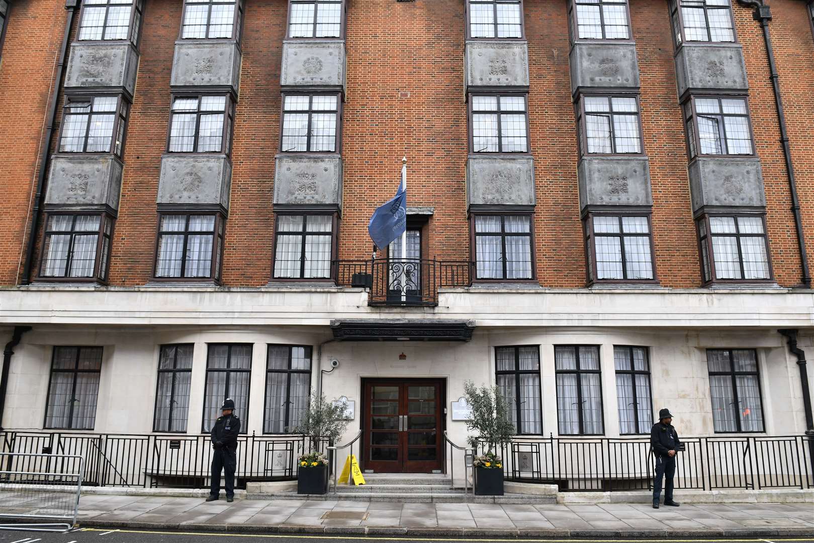 King Edward VII’s Hospital in London where the Queen stayed overnight (Dominic Lipinski/PA)