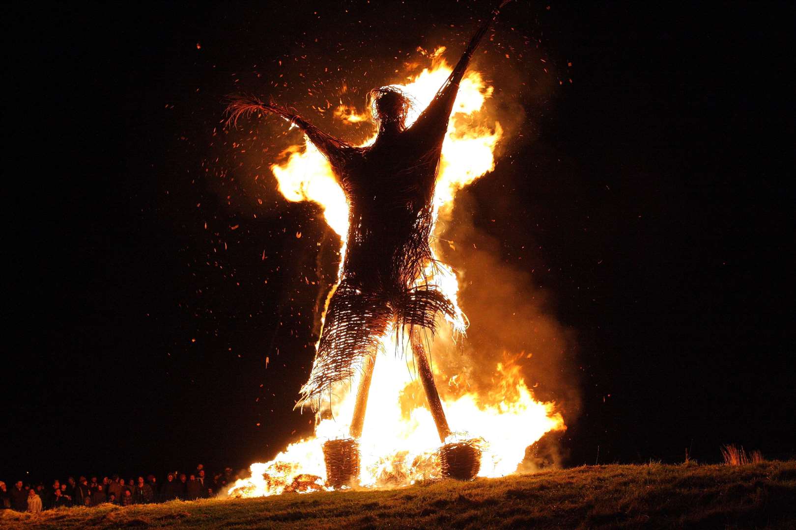 Popular events at Archaeolink included the Wickerman Festival. Picture: David Porter