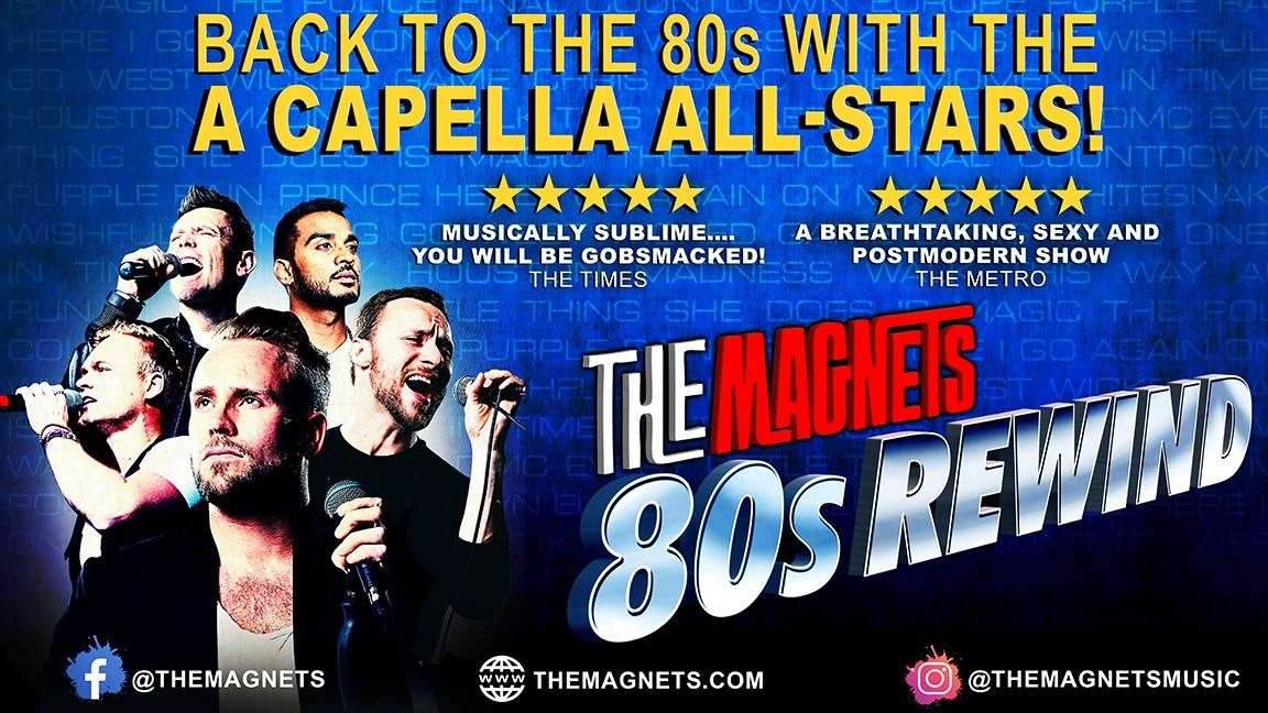 Enjoy a host of 80s hits a capella with The Magnets,
