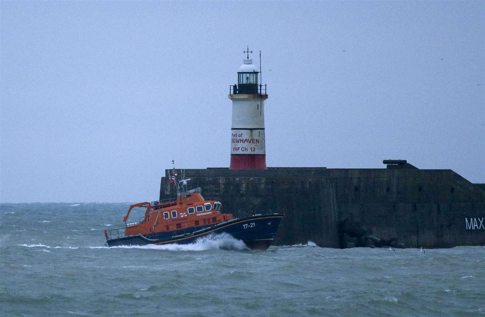 Lifeboats based at Eastbourne and Newhaven were leading the effort (Steve Parsons/PA)