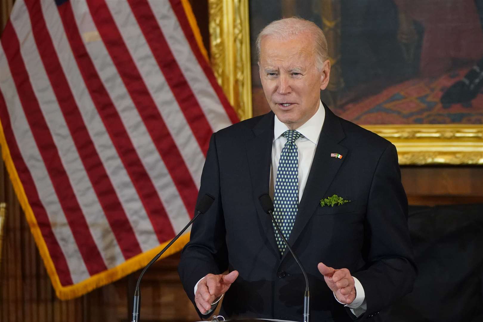 US President Joe Biden will visit Ballina in Co Mayo on Friday (Niall Carson/PA)