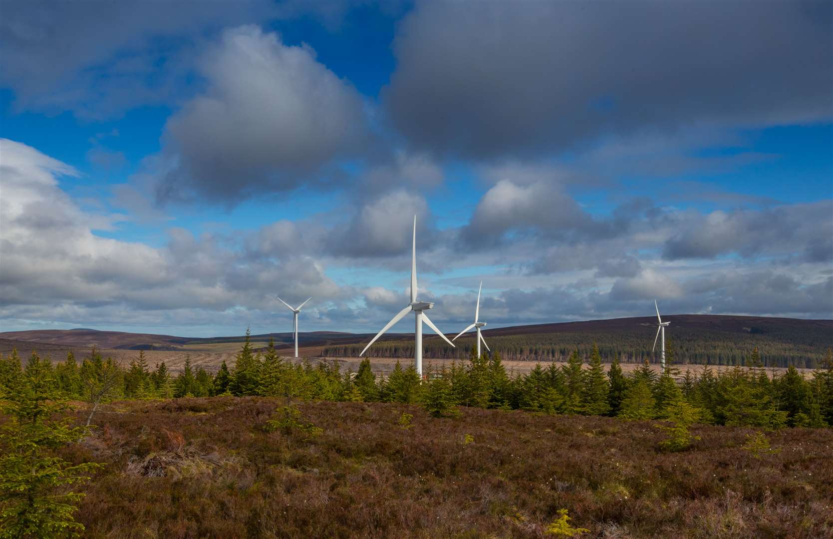A planning application for an additional 14 turbines on the Clashindarroch is under consideration.