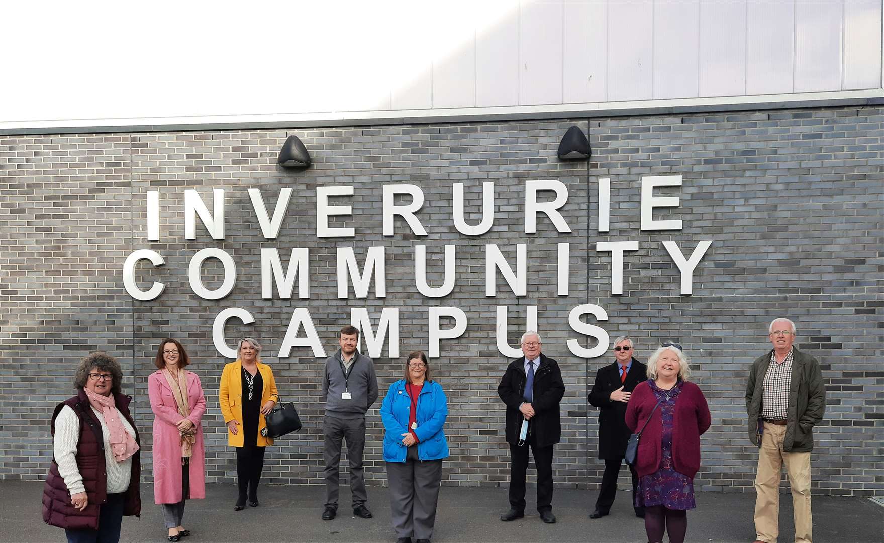 Councillors visited the Inverurie Community Campus to see the facilities.