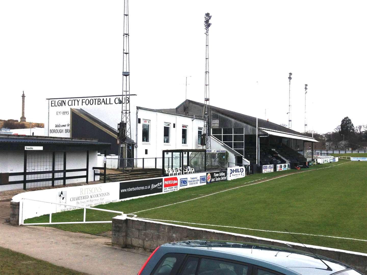 The game between Elgin City and Stenhousemuir at Borough Briggs is a victim of the weather.