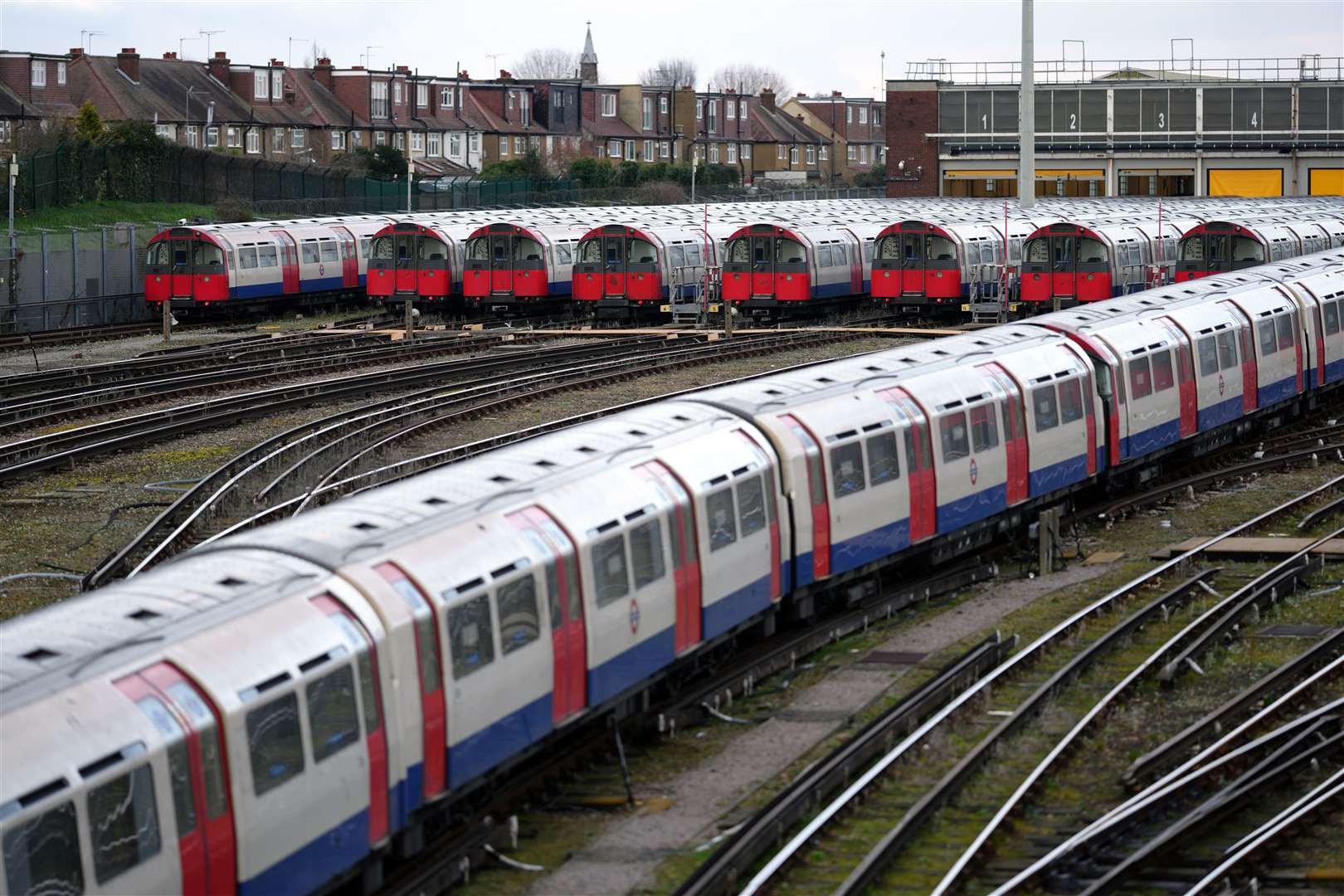 Travellers are facing chaos on the railways and London Underground due to widespread industrial action (John Walton/PA)
