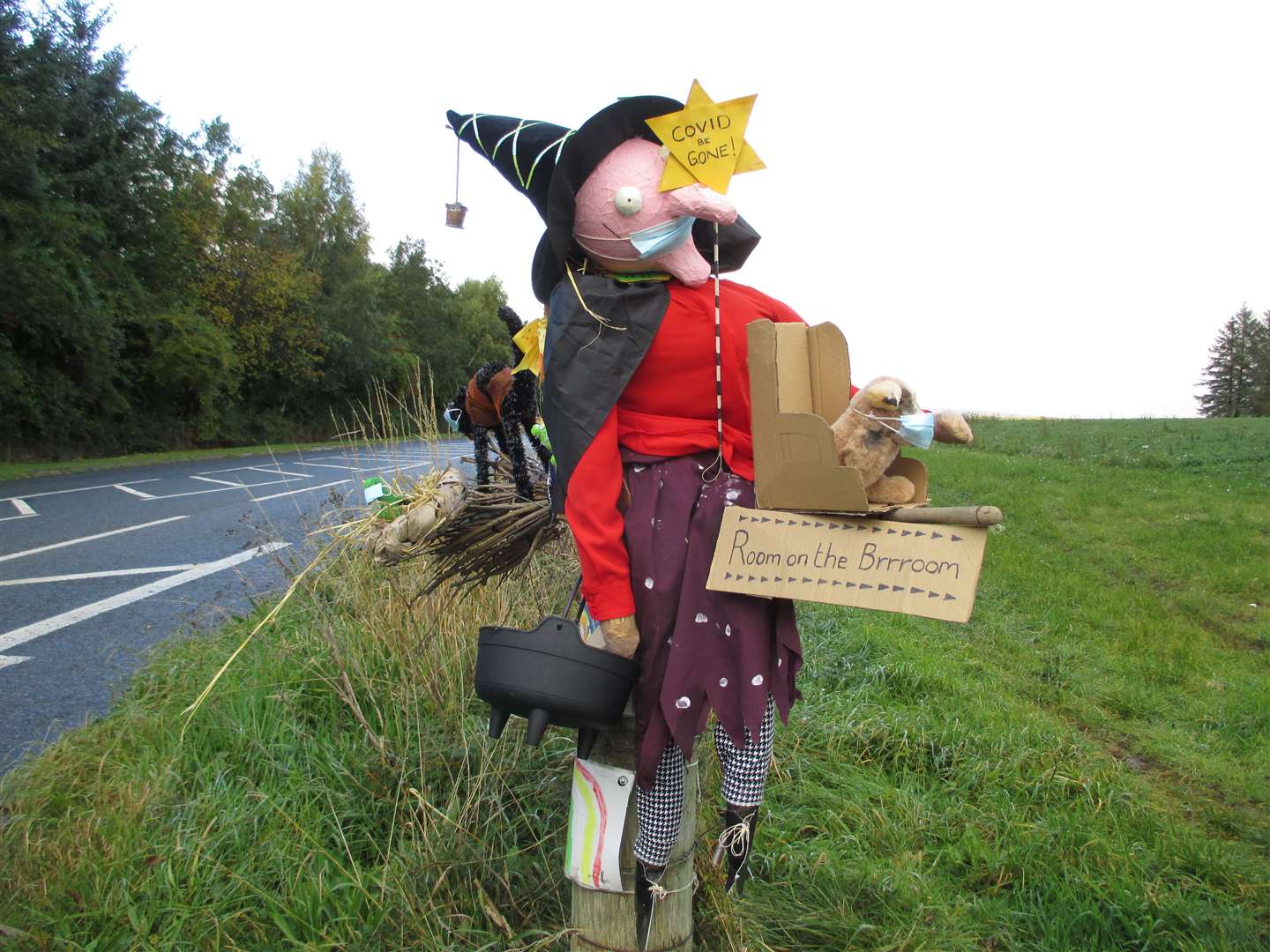 Room on the Broom was the inspiration for this scarecrow.