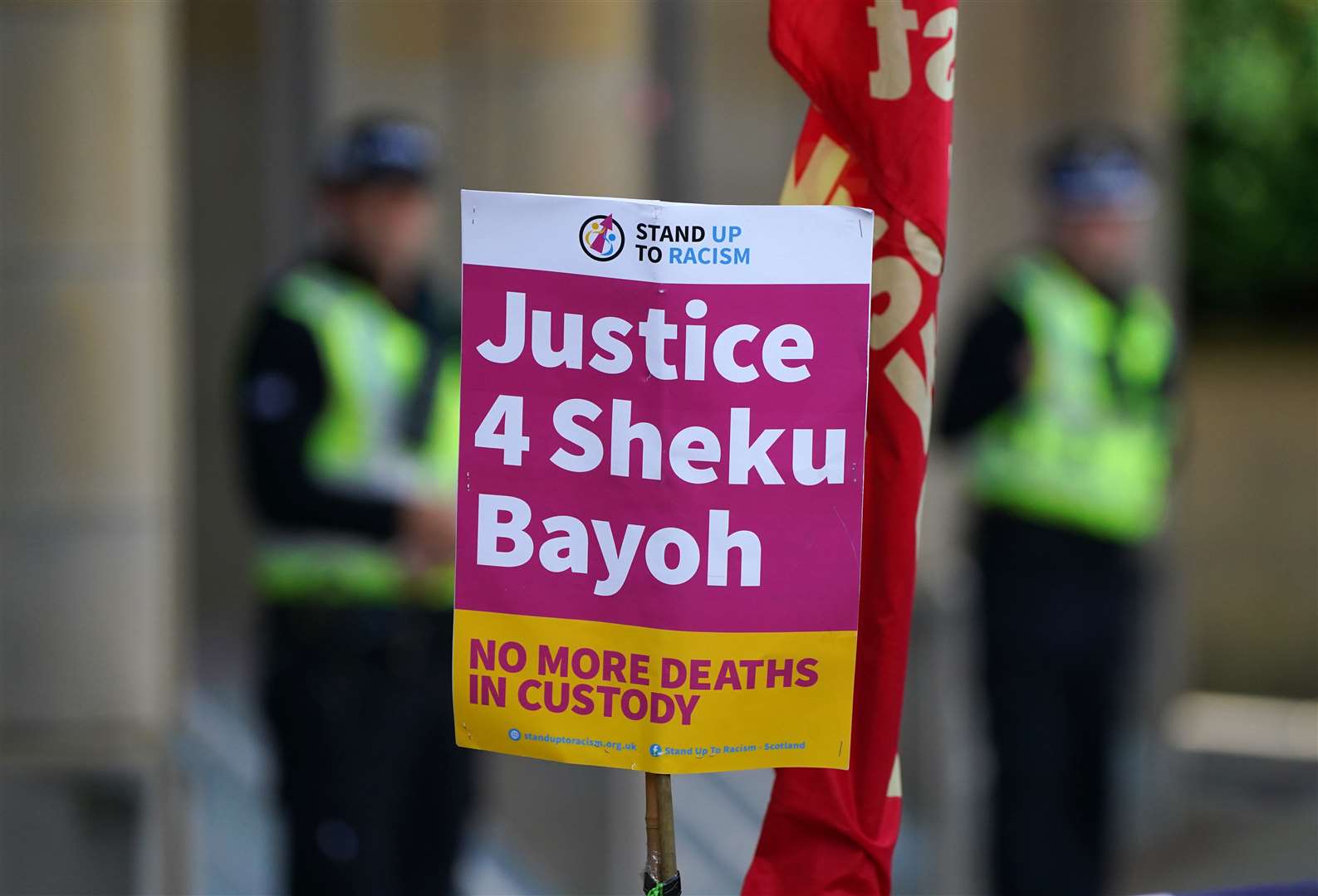 Mr Bayoh’s family and their supporters have been campaigning for justice (Andrew Milligan/PA)