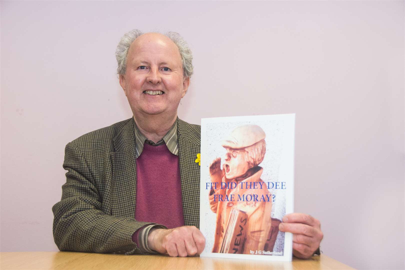 John Sutherland with the new book he has published...Picture: Becky Saunderson..