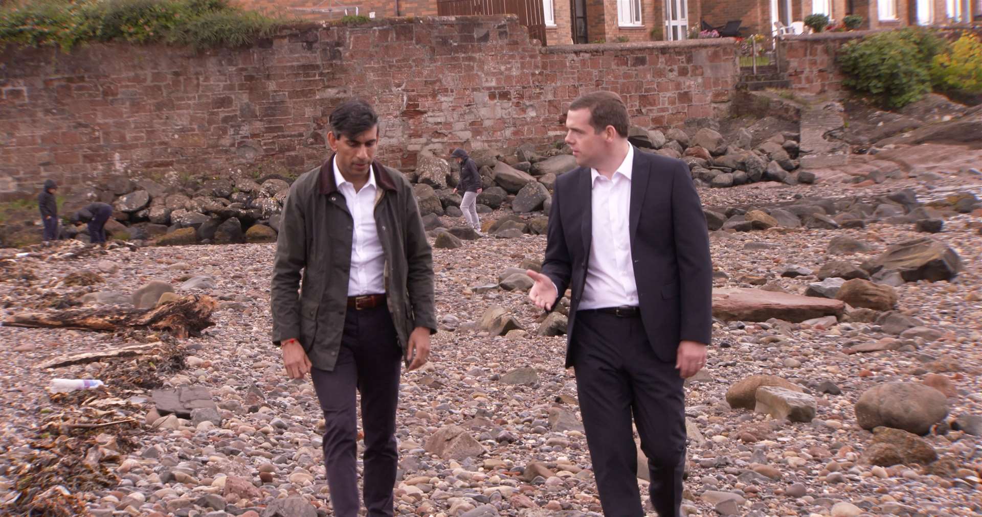Moray MP and Scots Tory leader Douglas Ross (right) welcomes Chancellor of the Exchequer Rishni Sunak to Scotland. Picture: Moray Conservatives