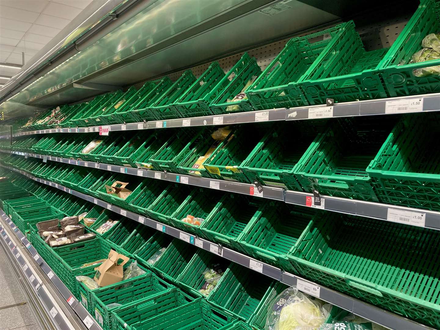 Shortages of some fruit and vegetables in UK supermarkets were blamed on poor weather in northern Africa and Spain (Kirsty O’Connor/PA)