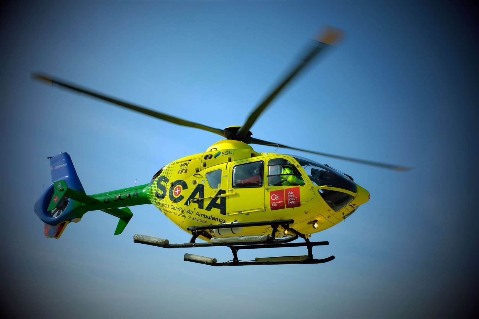 Scotland’s Charity Air Ambulance (SCAA) helicopter Helimed 76