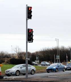 New traffic lights have been switched on at Longman roundabout.