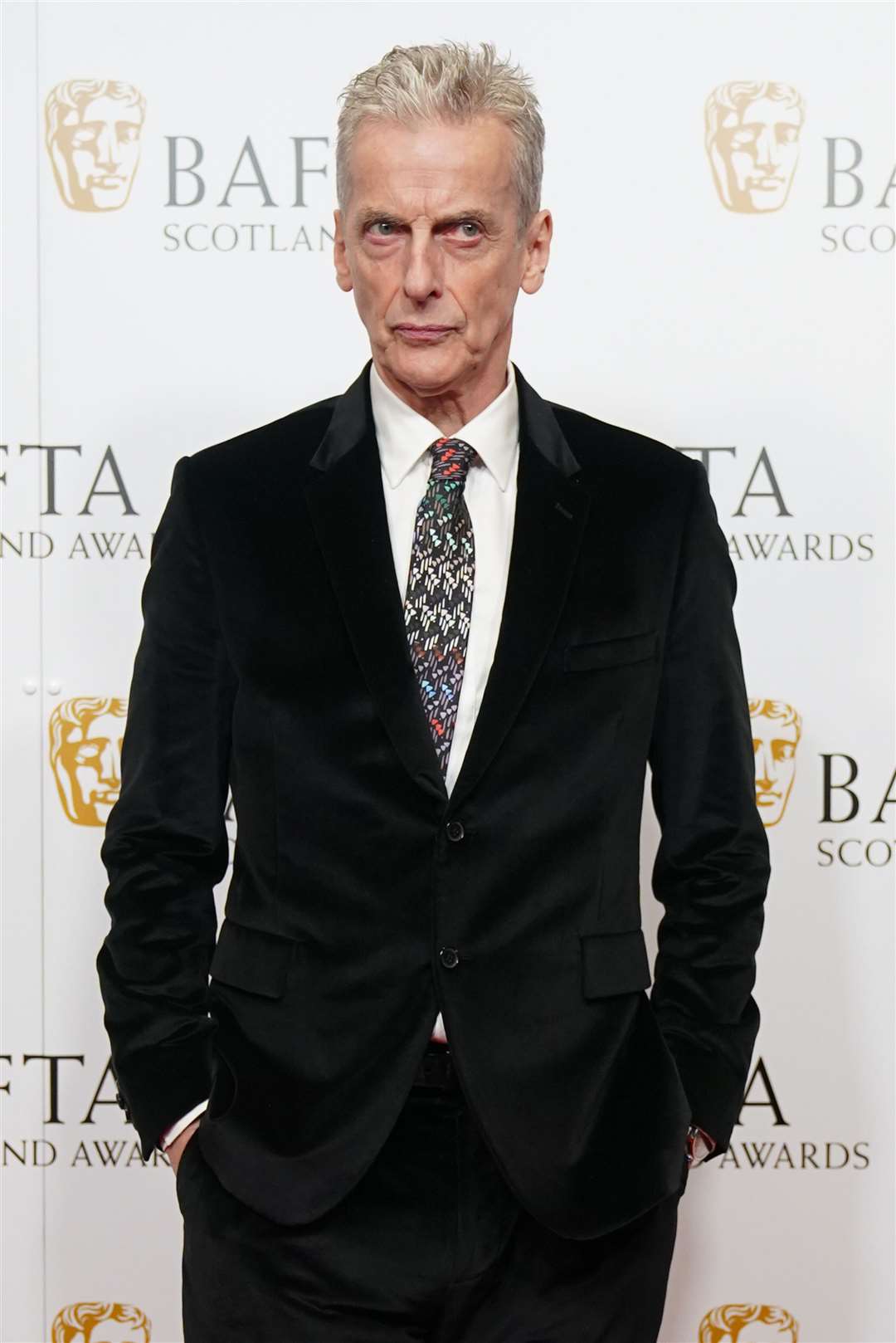 Peter Capaldi arrives at the BAFTA Scotland awards at the DoubleTree By Hilton Glasgow Central.