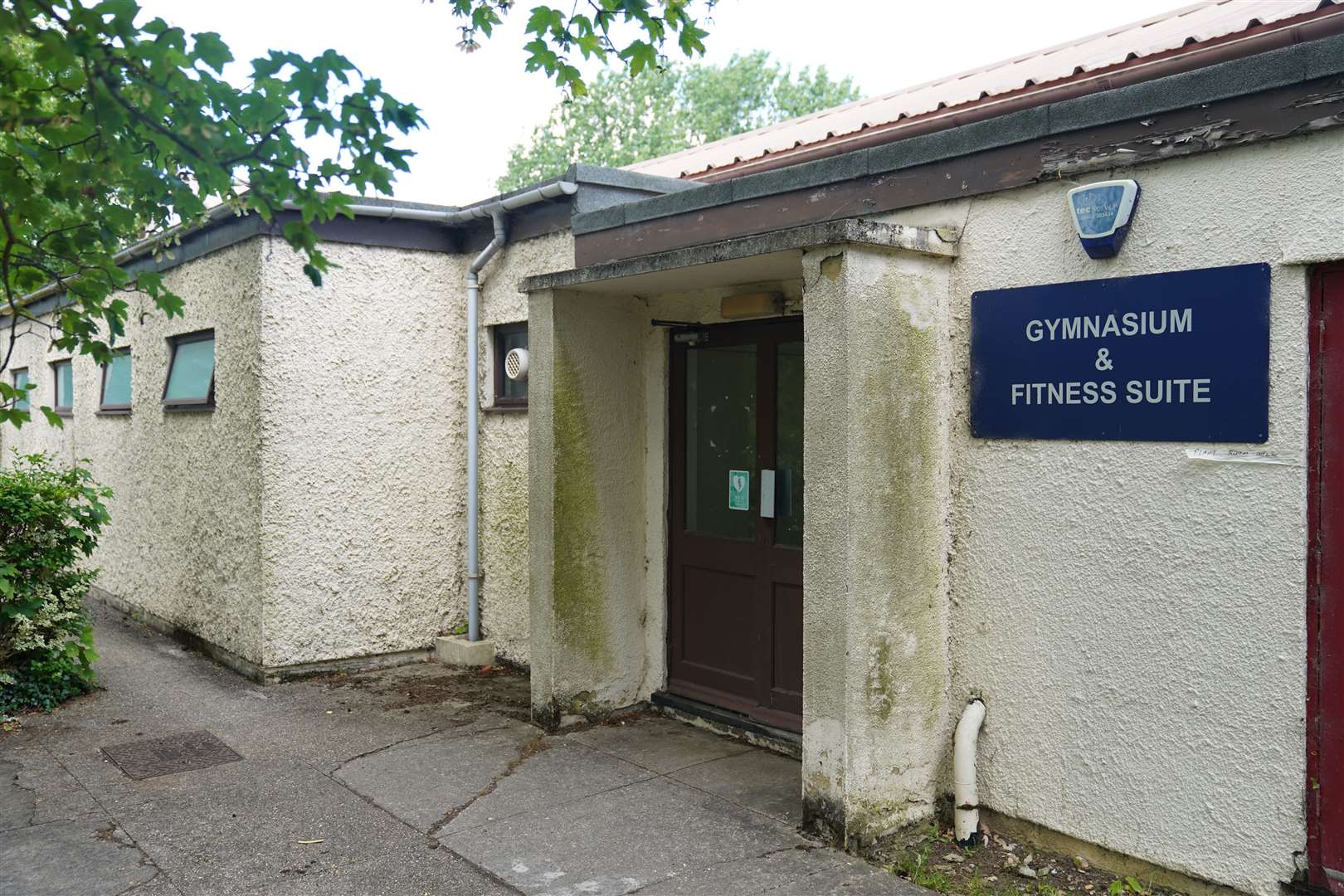 The gym at the asylum accommodation centre at MDP Wethersfield in Essex (Joe Giddens/PA)