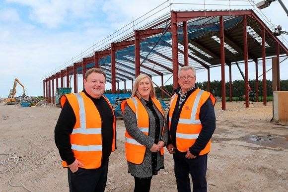 (From left) Robert Gray, Keira Orme and Kenny Gray at Gray's Recycling. Picture: Peter Jolly/HIE