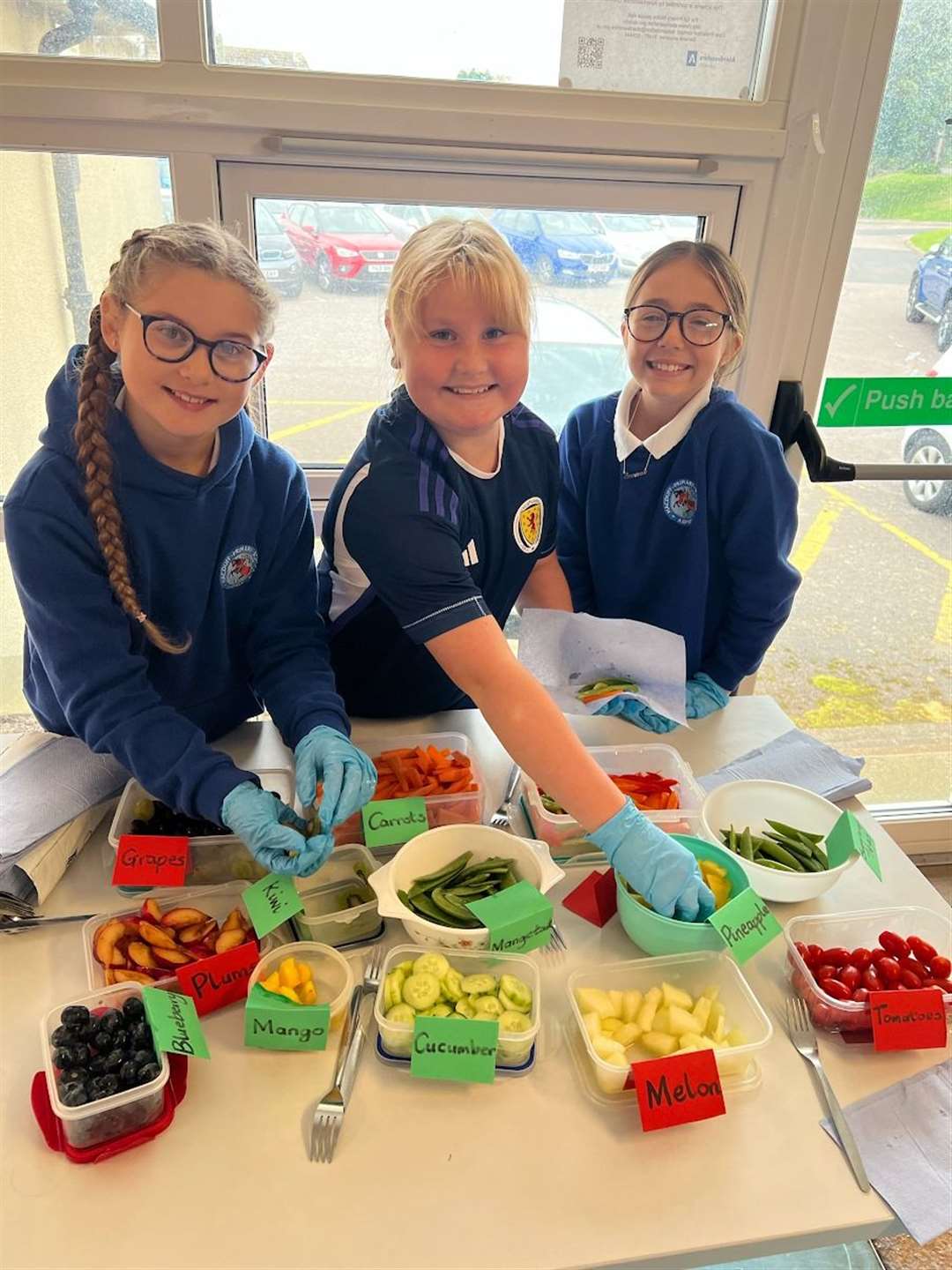 Children made healthy food as part of the Health and Wellbeing Week.