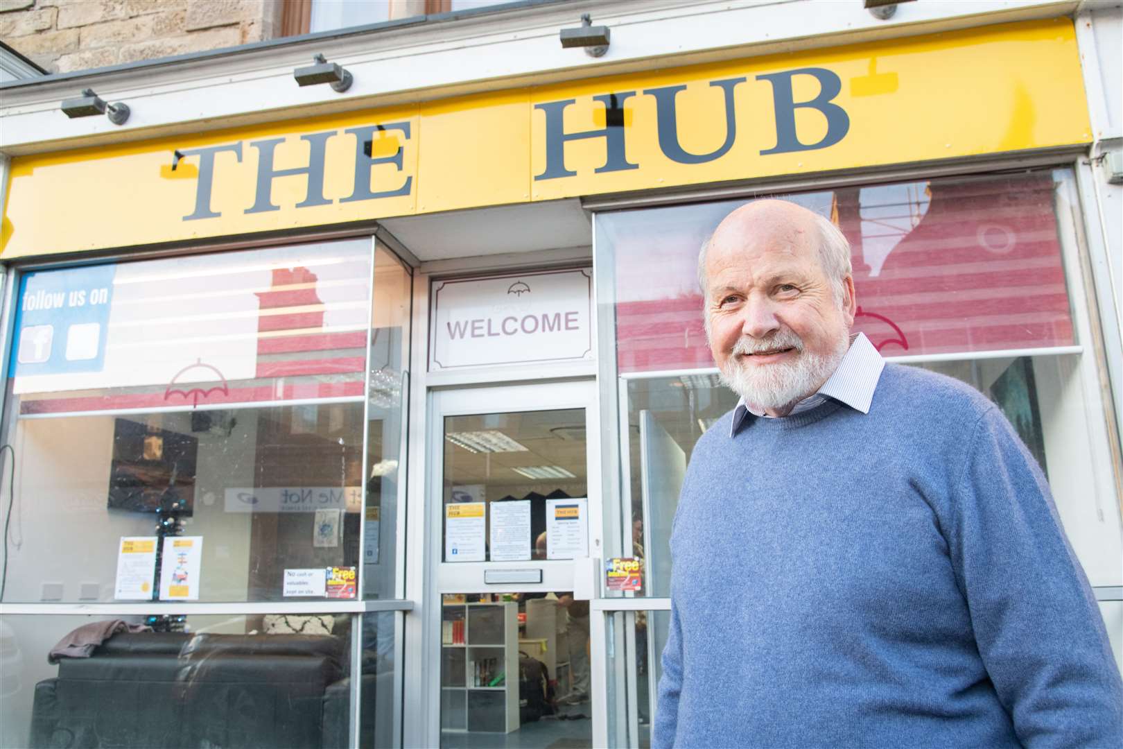 BAF chairman Gordon McDonald has welcomed the five-figure grant boost to the Hub's coffers. Picture: Daniel Forsyth