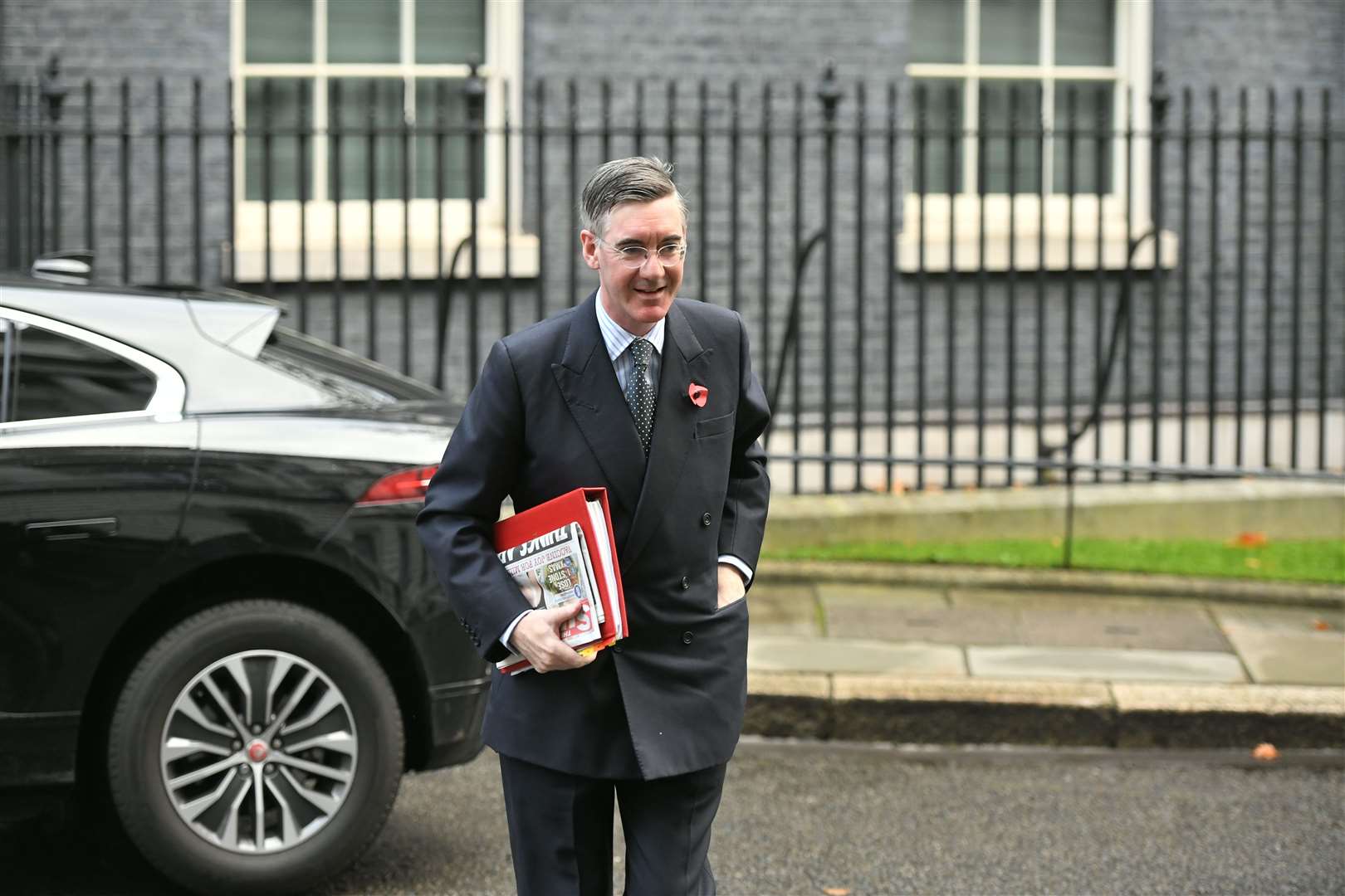 Leader of the House of Commons Jacob Rees-Mogg in Downing Street (Dominic Lipinski/PA)