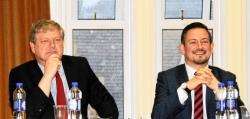 SNP's Angus Robertson (left) and Sean Morton (Scottish Labour).