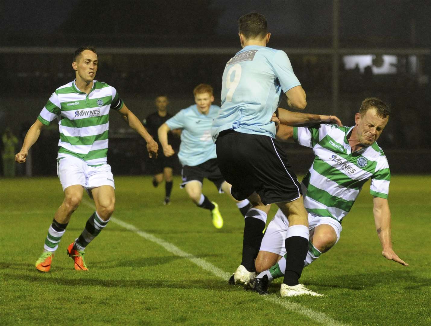 Buckie Thistle and Fraserburgh in Aberdeenshire Cup semi-final action. Picture: Eric Cormack