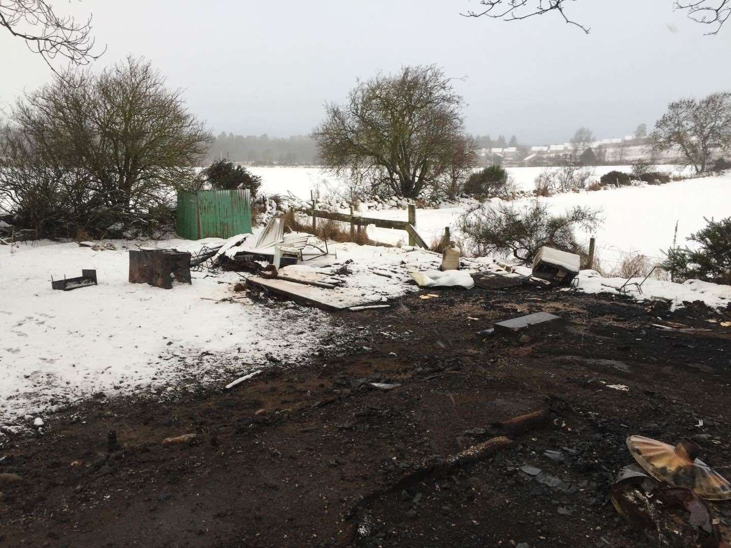 The deliberate fire at Kemnay Shooting Club was cited by the MSP.