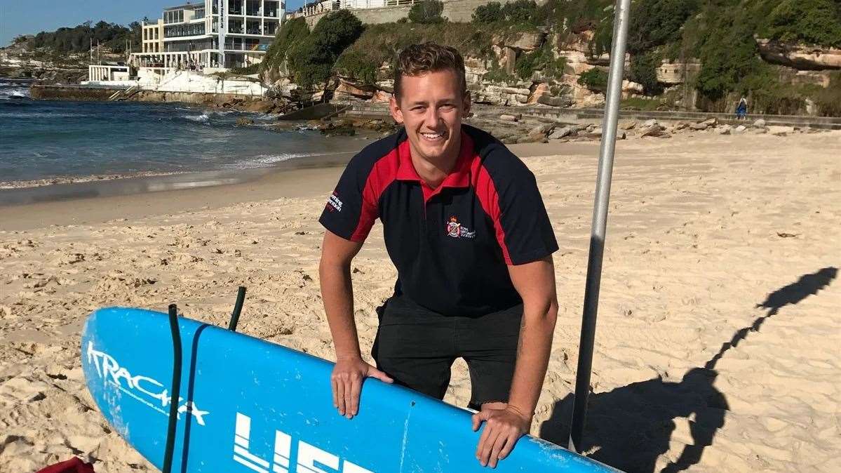 Australian TV lifeguard Trent Maxwell.