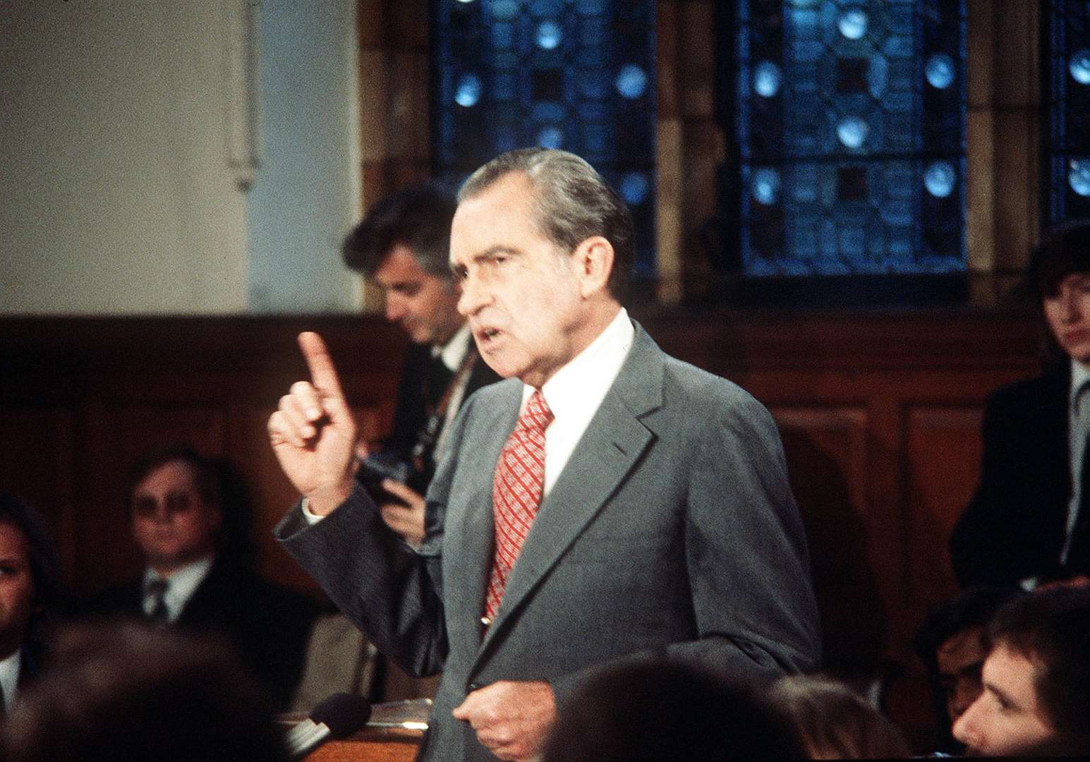 It was not to be for Richard Nixon, shown addressing the Oxford University Union Society, at the 1960 election against his young challenger (PA)