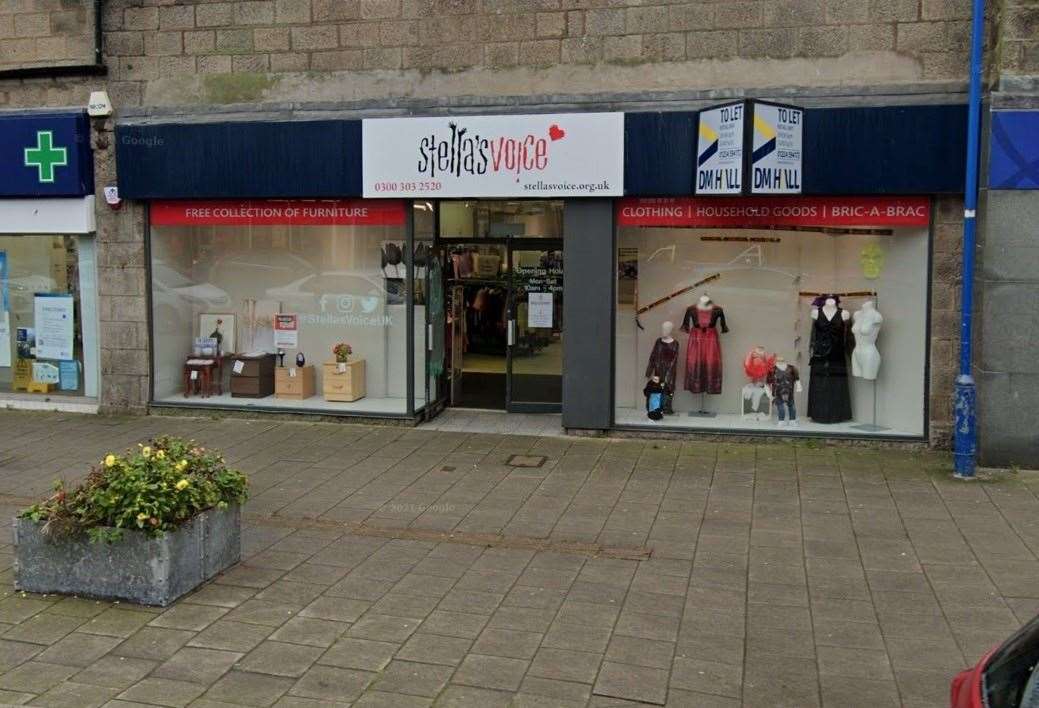 Specsavers is looking to take over the shop currently used by charity Stella’s Voice in Fraserburgh.